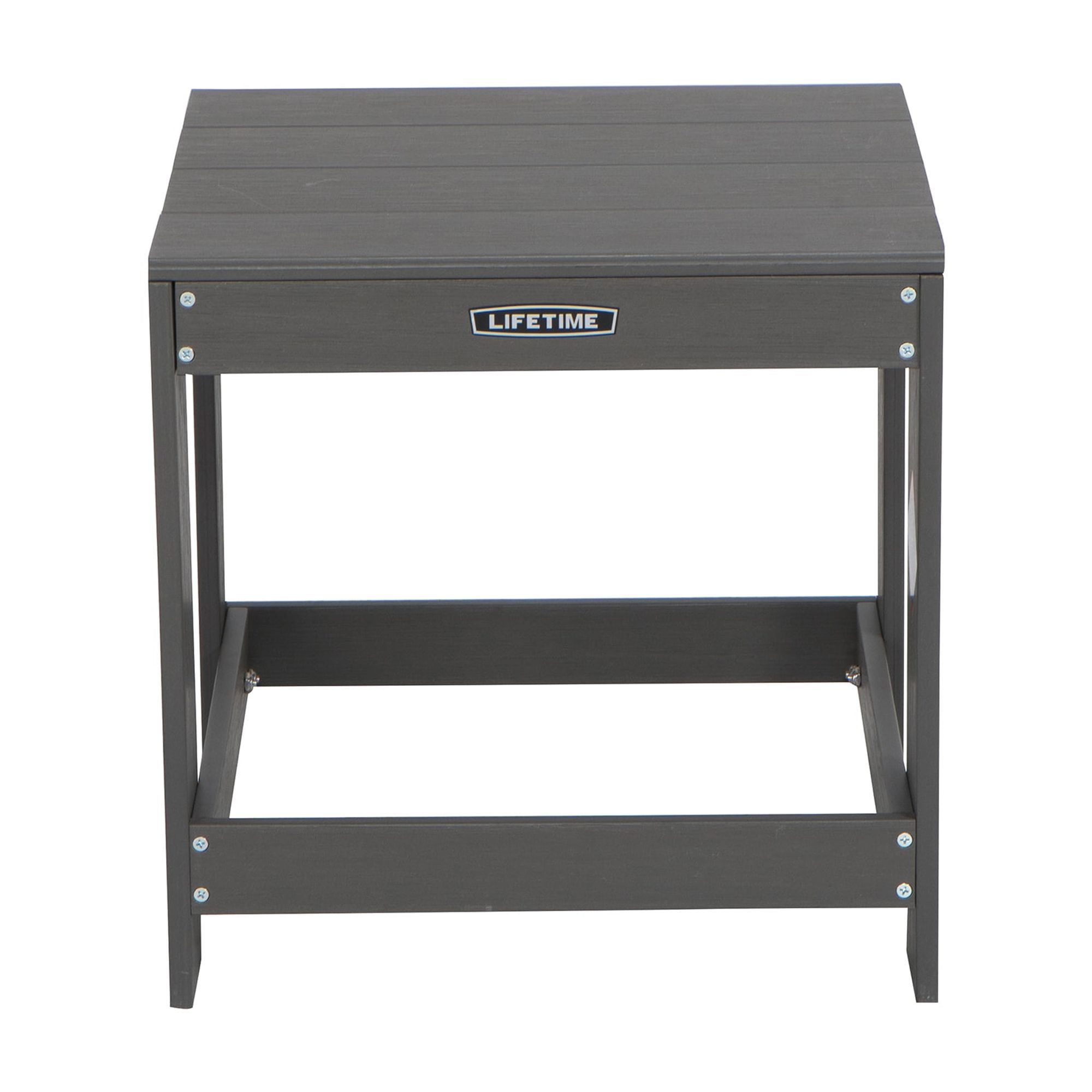 Lifetime Adirondack Outdoor Polystyrene Table, Harbor Gray (60292)
