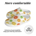 thumbnail image 6 of Daiia Colorful Lemons Print Women’s Fuzzy Slippers Memory Foam Lightweight House Shoes Cozy Loafer Flannel House Shoes-37/38, 6 of 7
