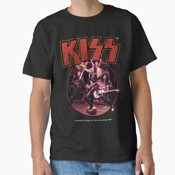 Kiss Band Retro Vintage Rock Music Funny Graphic Fan Art Aesthetic Unisex T-Shirt Y2207, Up to Size 5XL