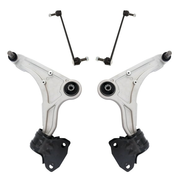 TRQ 4 pc Suspension Kit Lower Control Arms W/ Ball Joint Assembly Sway Bar Links PSA63669