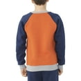 thumbnail image 4 of Fruit of the Loom Boys Fleece Raglan Crew Neck Sweatshirt, Sizes XS - 2XL, 4 of 8