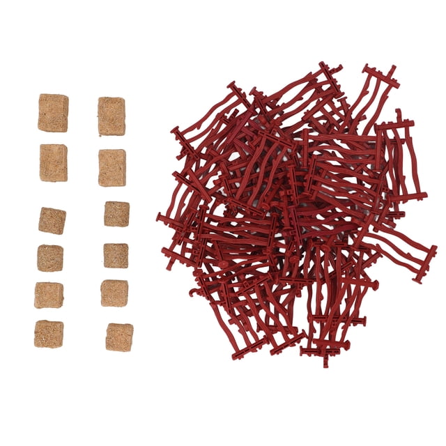 Animal Fence Panel Paddock Toy, Multifunctional Portable Plastic and Beech Wood Toy Fence Set Wide Application for Office