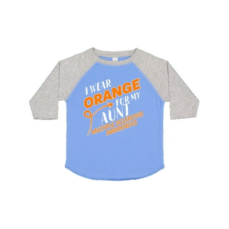 

Inktastic I Wear Orange for my Aunt- Multiple Sclerosis awareness Gift Toddler Boy or Toddler Girl T-Shirt