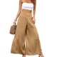 thumbnail image 3 of Txlixc Pantalones de piernas anchas para mujeres, pantalones de cintura alta de color sólido Txlixc moda, 3 of 8