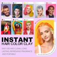 thumbnail image 4 of Cera de color temporal para el cabello, color rosa, 100 g, cera de peinado lavable para fiestas, cosplay y cumpleaños., 4 of 5