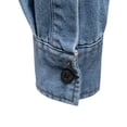 thumbnail image 3 of Maoxin Mens Jacket Men's Denim Workwear Jacket Loose Casual Men's Top Long Sleeved Hooded Casual Jacket/jacket Light Blue M, 3 of 7