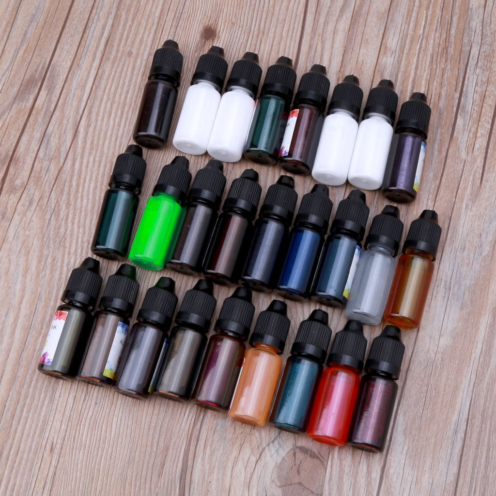 Alcohol Ink Set High Concentrated Alcohol-Based Ink for Resin Petri Dish 26Color