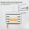 thumbnail image 3 of Riwesomey Percha para pantalones de 5 capas con gancho giratorio de 360 ​​grados, percha para de hierro con tubo de espuma, percha para Artesanía Riwesomey TO003237-00, 3 of 6
