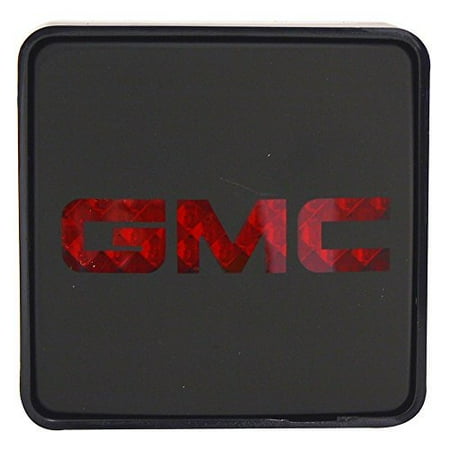 Square Lighted Hitch Cover - Bully CR-007G Official GMC Brake Light Hitch Cover - Black with Light-up logo