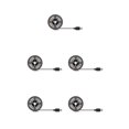 thumbnail image 1 of Naiovety Tira de luces LED alimentada por USB, espejo de tocador autoadhesivo estético, lámpara de pared para tocador, salón de belleza para mujeres, 2m 5piezas Naiovety CBP224477, 1 of 4
