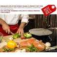 thumbnail image 5 of Grease Splatter Screen for Frying Pan 11.5 Inch - Stops 99% of Hot Oil Splash - Protects Skin from Burns - Splatter Guard for Cooking - Iron Skillet Lid Keeps Kitchen Clean Stainless Steel, 5 of 9