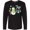 AB-Black, variant on Inktastic Just Chillin' This Christmas Fun Snowman in Top Hat Long Sleeve T-Shirt