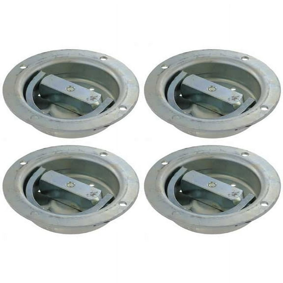 (4 pack) 360 Degree Rotating Recessed Pan Fitting - 6,000 Lbs.