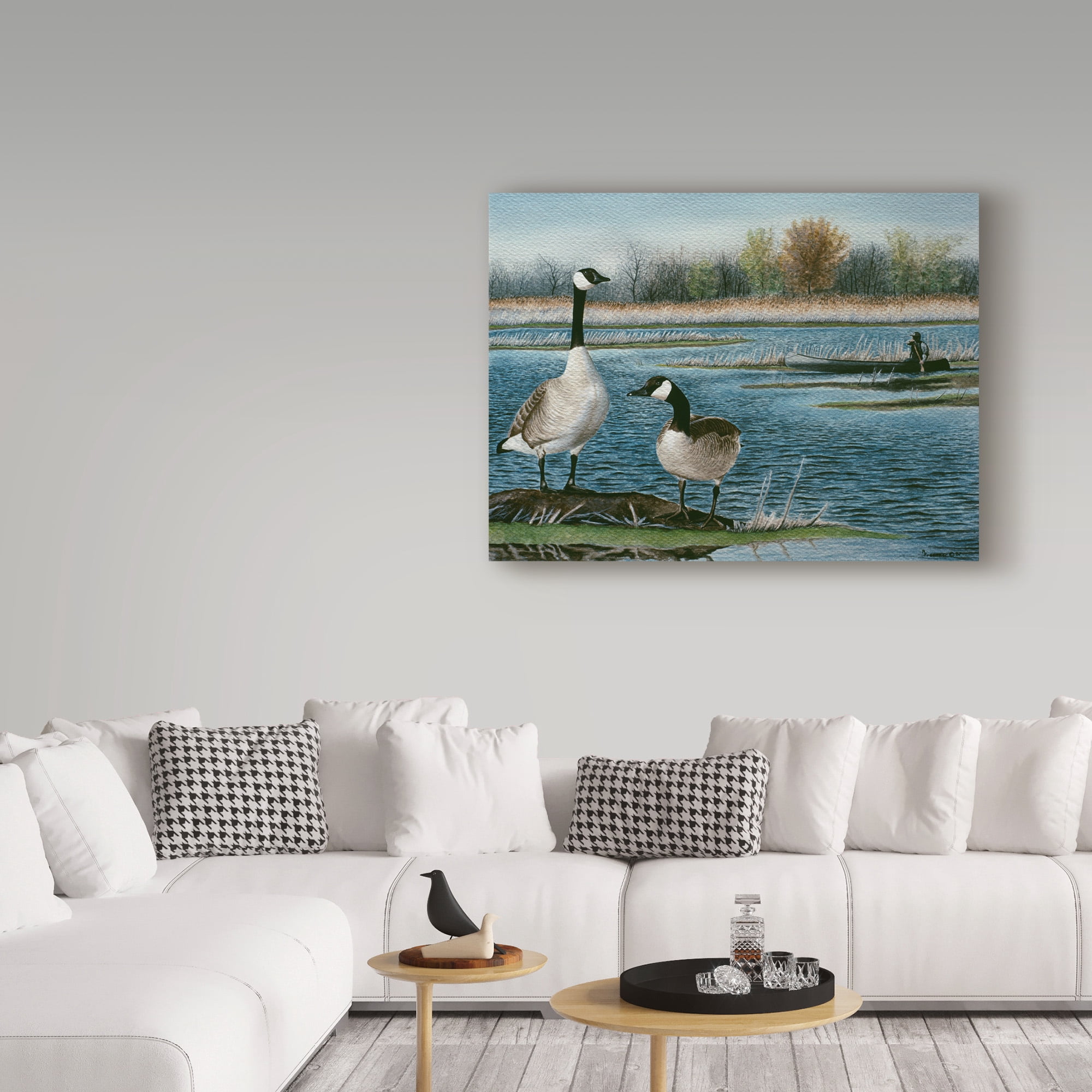 Trademark Fine Art 'Gander Study' Canvas Art by Rusty Frentner