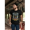 thumbnail image 5 of Game Garment Football Team Fan Sports Short Sleeve Crewneck Mens T-Shirts - Football Graphic Tees Men - Pittsburgh Black XS-3XL, 5 of 6