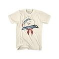 thumbnail image 1 of The Real Ghostbusters Animated Series Stay Puft Head Natural Adult T-Shirt Tee, 1 of 2