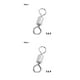thumbnail image 4 of Soidarity Conector de pesca Flexible Rotación de 360 ​​grados Resistente al desgaste Durable Ligero Cojinete de bolas Barril Conectores a Type4 NO4, 4 of 6
