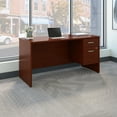 thumbnail image 2 of Bush Series C Mahogany 60W x 24D Credenza Desk Shell with 3/4 Pedestal SRC072MASU, 2 of 6