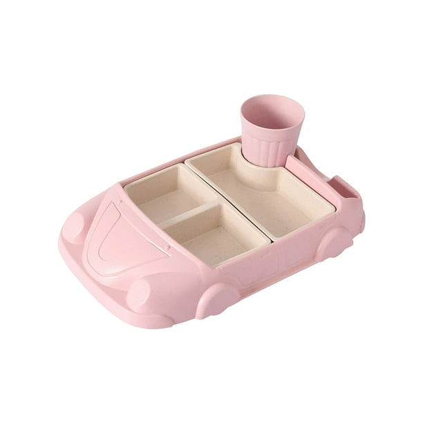 Fiber Car Food Tray Division Cute Split Set Bowl Tableware
