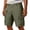 Army Green, variant on Men's Waterproof Ripstop Cargo Shorts with Multiple Pockets and Durable Fabric Featuring Relaxed Straight Leg Cut for Summer Construction Sites Fishing Trips Hiking Khaki XXXL