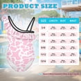 thumbnail image 7 of Uorisanigo Girls Swimsuit One Piece Size 3-4 Pink Cow Print Ruffle Bathing Suit Adjustable Strap Summer Beach Vacation Swimwear, 7 of 7