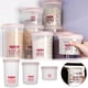 thumbnail image 1 of Recipientes de plástico herméticos para almacenamiento de alimentos - Juego de 3 piezas (500ML, 800ML, 1050ML) • Organización apilable de cocina y frigorífico • Sin BPA, 1 of 4