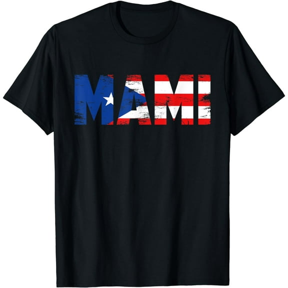 Mami Puerto Rico Flag Pride Mothers Day Puerto Rican Women T-Shirt