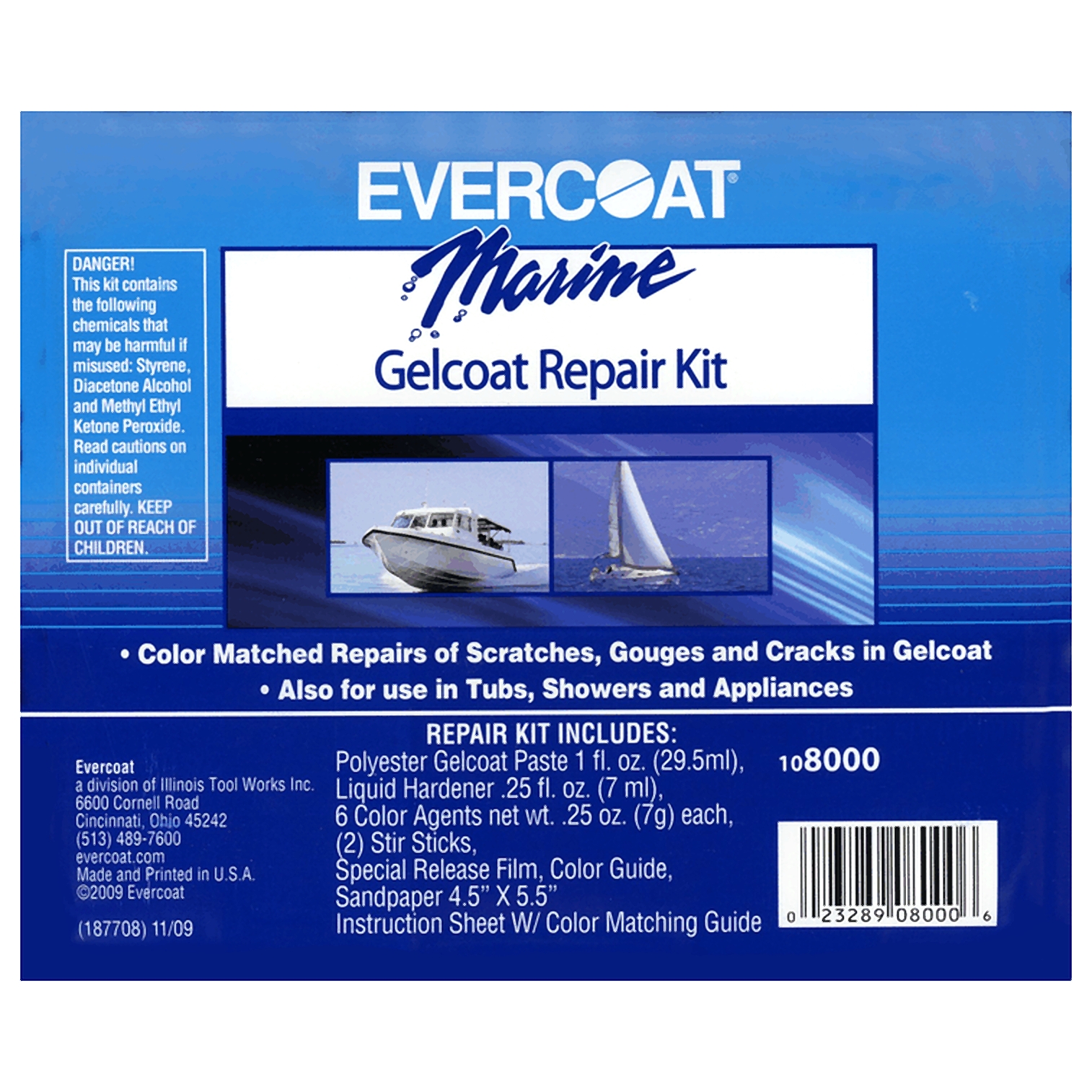 Evercoat 108000 Gel Coat Repair Kit - 1 oz.