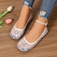 thumbnail image 5 of Miluxas Ballet Flats Shoes for Women: Dress Comfortable Lace Womens Flats - Soft Casual Wedding Work Shoe Pink 8.5(41), 5 of 8