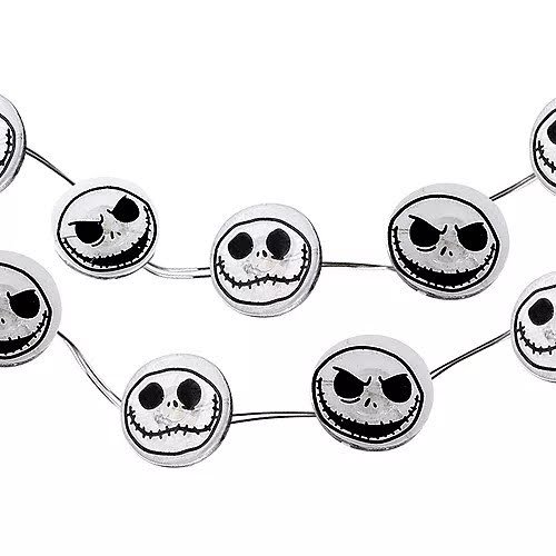 Jack Skellington LED Plastic String Lights, 20 Bulbs, 7ft The