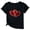 Black, variant on WREESH Womens Graphic Tshirt Valentine's Day Heart Printed Short Sleeve Tees Tops for 2025 Fashion T-Shirts Black