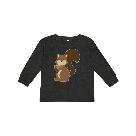 Inktastic Squirrel Boys or Girls Long Sleeve Toddler T-Shirt