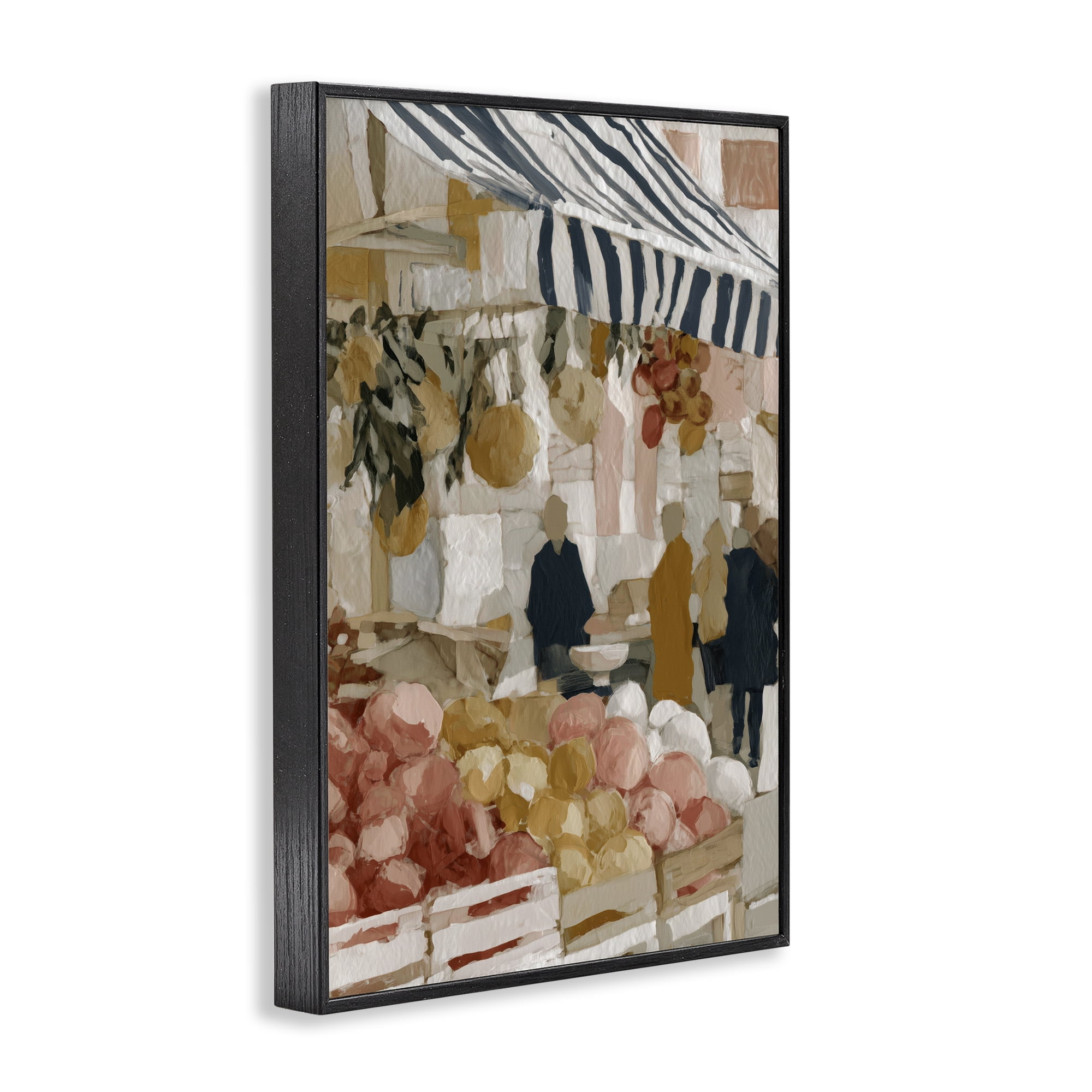 Stupell Industries Market Stall with Fresh Citrus Black Framed Giclee Art, design by Chromatic Storm Studio