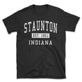 thumbnail image 1 of Staunton Indiana Classic Established Men's Cotton T-Shirt, 1 of 1