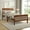 Brown, variant on 79-Inch Wood Platform Twin Bed Frame with Headboard and Footboard