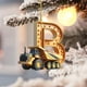 thumbnail image 1 of 26 Letters Building Vehicle Christmas Decorations Christmas Tree Pendants, 1 of 5