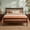 Walnut, variant on Mintazer Traditional Queen Size Platform Bed with Headboard and Footboard, Vintage Headboard Bed Frame for Bedroom, Natural