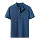 thumbnail image 1 of Camisas De CompresióN Para Hombre Moda de primavera y verano para hombre, camisa informal de manga corta con cuello levantado, camisetas transpirables para hombre (Blue, 3XL), 1 of 4