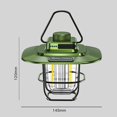 thumbnail image 2 of Bombilla Lámpara de camping LED Iluminación retro regulable con gancho para equipo al aire libre (verde) Wdftyju Para estrenar, 2 of 4