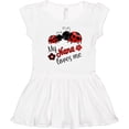 thumbnail image 3 of Inktastic My Nana Loves Me with Cute Ladybugs Girls Toddler Dress, 3 of 5