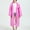 Hot Pink, variant on Reusable Rain Ponchos for Adults Long Sleeve Drawstring Hooded Raincoats for Women and Men Lightweight Rain Jackets