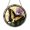 Acrylic 3.5 Inch, variant on Lovely Swallowtail Butterfly Purple Iris Suncatcher Round Display Sun