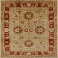 thumbnail image 1 of Ahgly Company Indoor Square Mid-Century Modern Mahogany Brown Oriental Area Rugs, 4' Square, 1 of 6