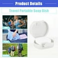 thumbnail image 6 of Vocoste Portable Soap Dish Box Soap Bar Holder for Travel Camping with Cover White 3.27"x2.91"x1.5", 6 of 7