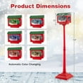 thumbnail image 3 of Costway 59 Inch Musical Christmas Street Lamp with Sound-Activated Snow Globe Lantern, 3 of 9