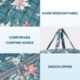 thumbnail image 7 of Travel Duffel Bags for Women - 25L Waterproof Gym Bag, Laptop Carry-On Luggage, Weekend Travel Organizer(Blue Floral), 7 of 7