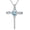 3-March-Aquamarine, variant on Birthstone Cross Necklaces for Women, 925 Stelring Silver Colored Gemstone Cross Necklaces Christian Jewelry Confirmation Baptism Gift