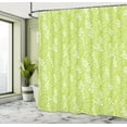 thumbnail image 5 of Ambesonne Spring Shower Curtain, Ecology Garden Leaves, 69"Wx70"L, Apple Green White, 5 of 5