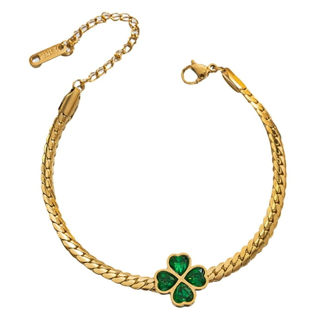 Pulsera de cadena dorada para mujer, pulsera ajustable, bisutería de moda