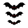 thumbnail image 2 of 12 Pcs Hanging Bats Halloween Decorations Outdoor - Large Flying Plastic Bats Outside Decor - 3 Different Sizes - Glow in Dark Eyes for Hanging in The Tree, Porch, Yard, Lawn, Indoor, 2 of 8